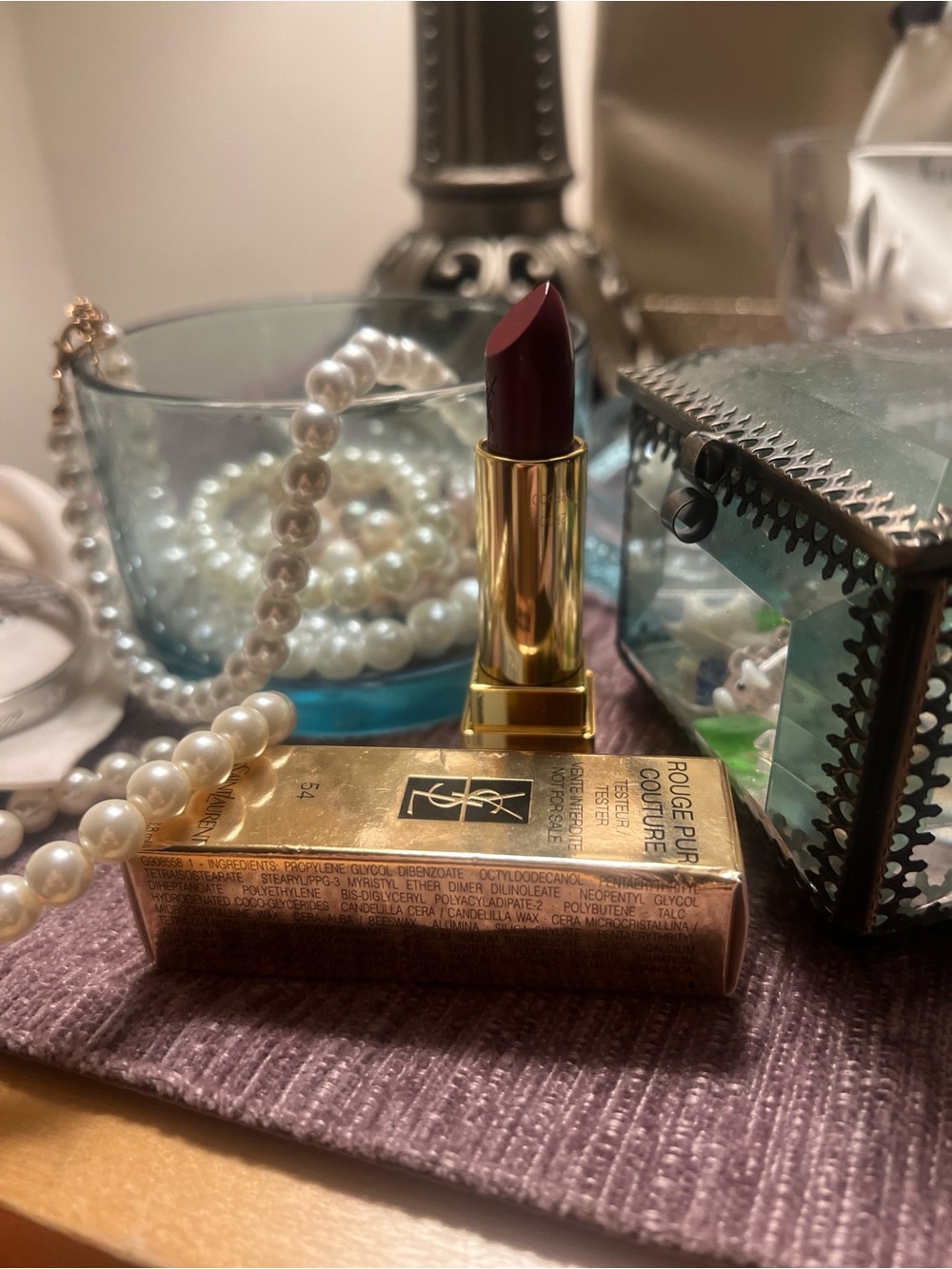 Yves Saint Laurent Rouge Pur Couture Lipstick - Deep Brown Red - Picture 8 of 8